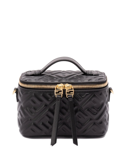Vanity quilted leather mini crossbody bag