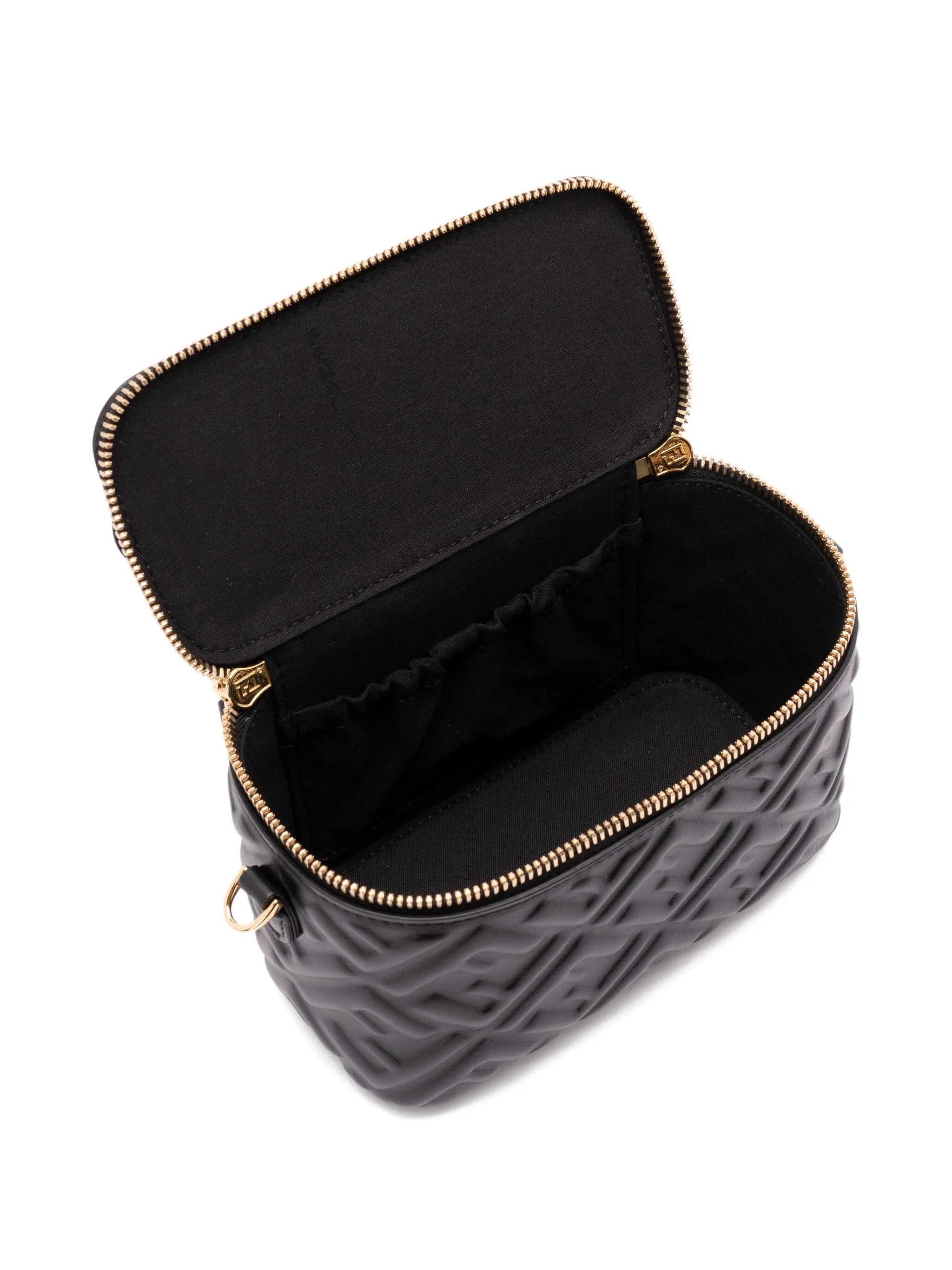 Vanity quilted leather mini crossbody bag