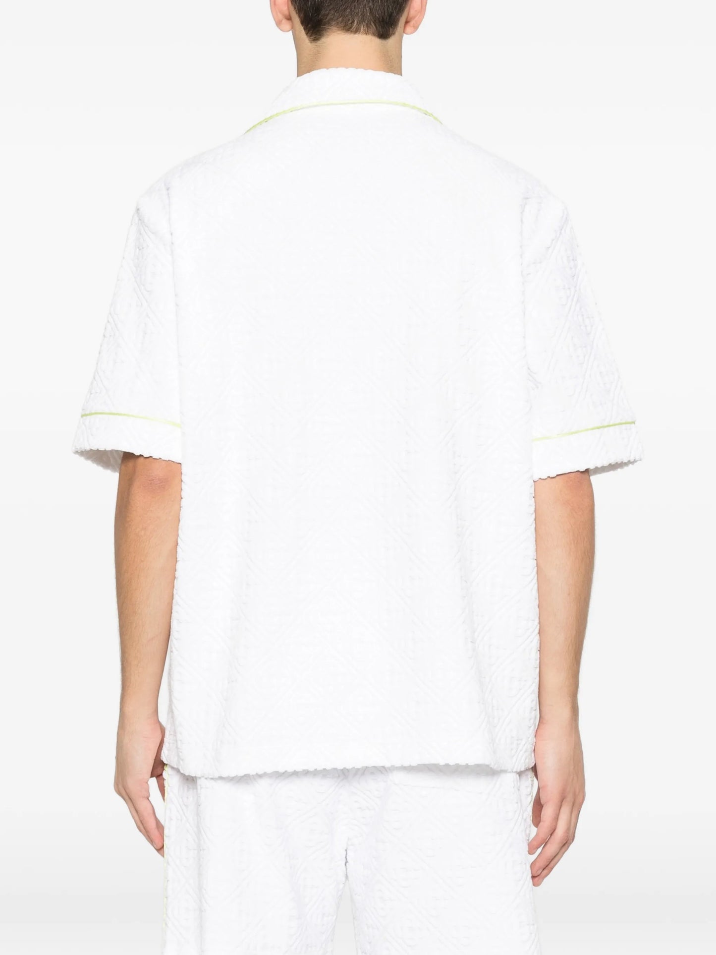 monogram towelling shirt