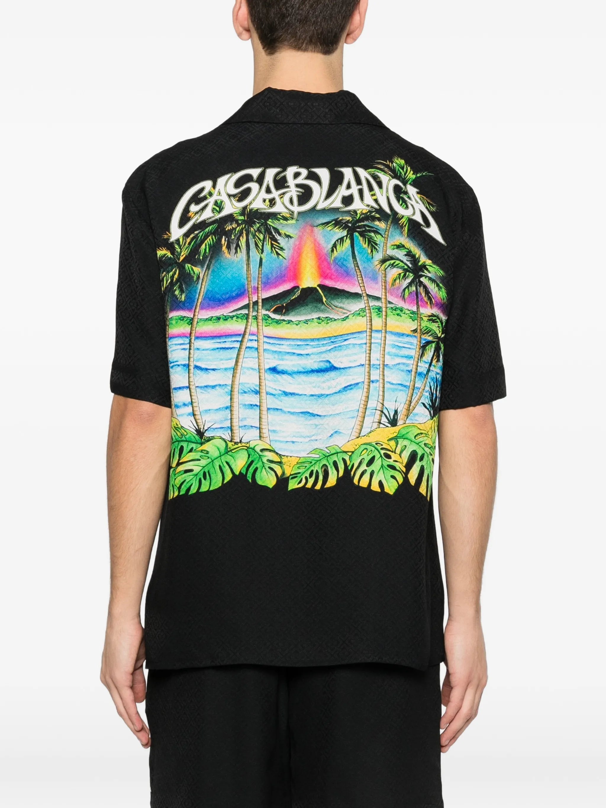 Volcano short-sleeve graphic shirt