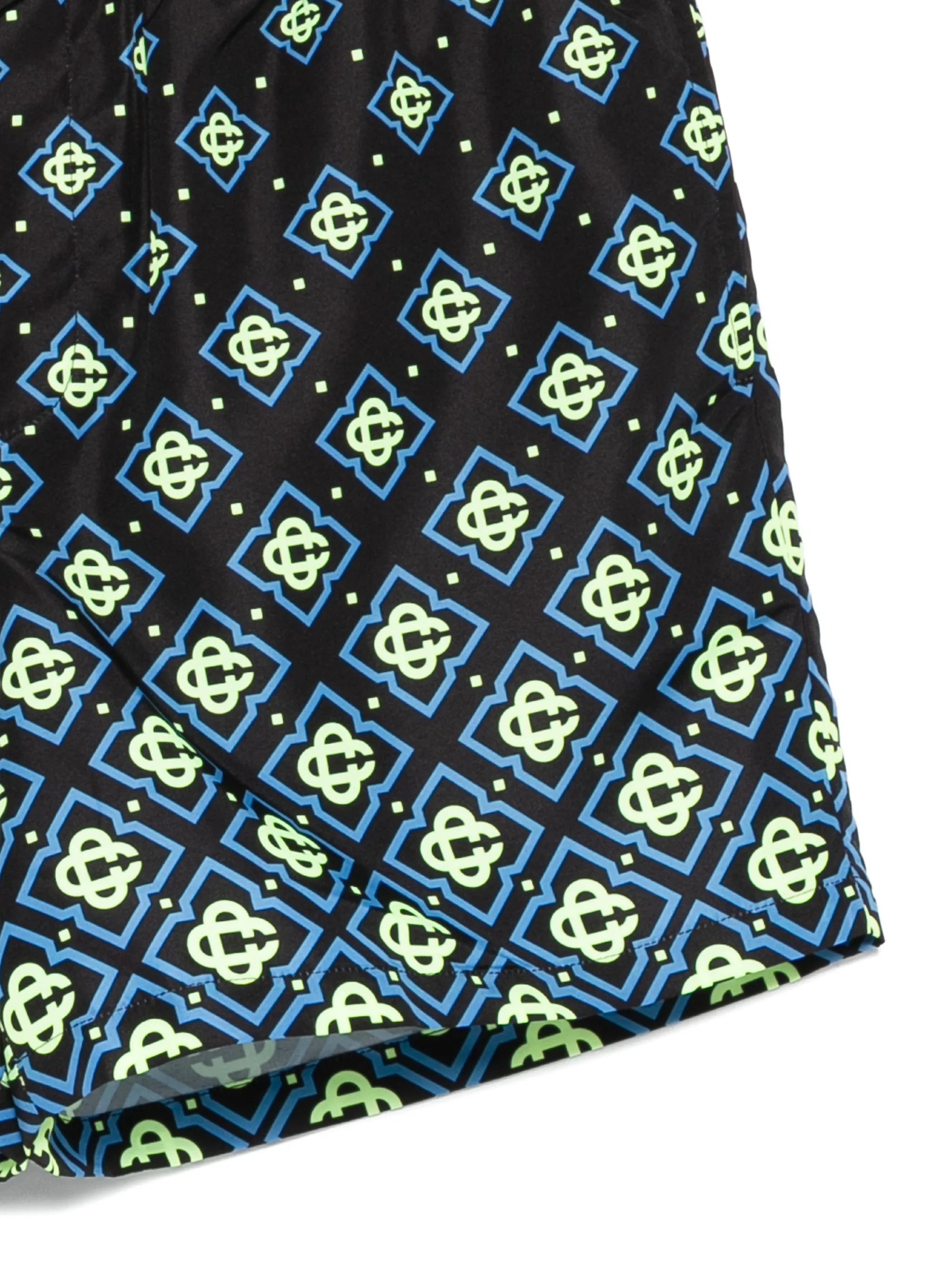 degrade monogram-print swim shorts