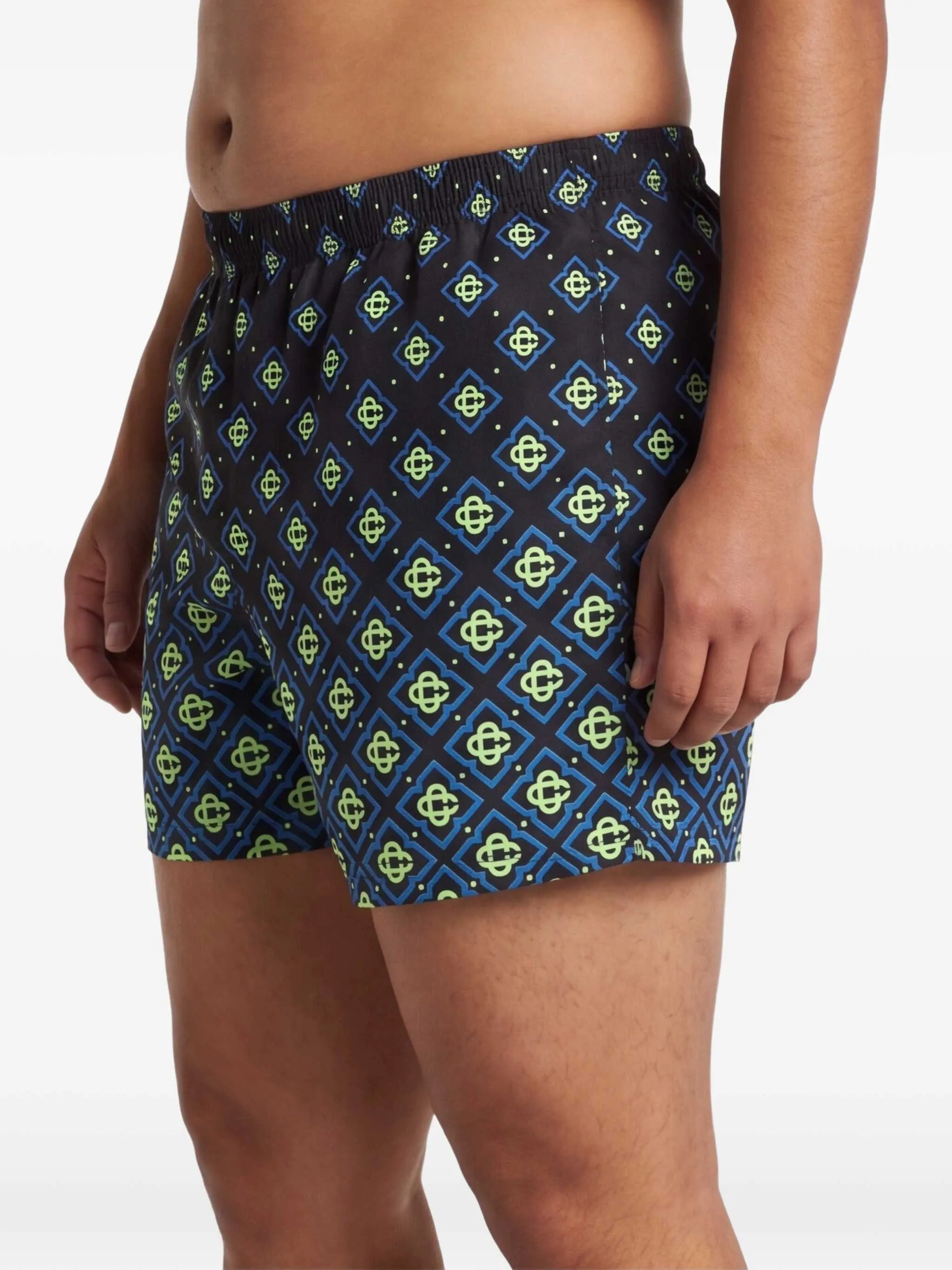 degrade monogram-print swim shorts
