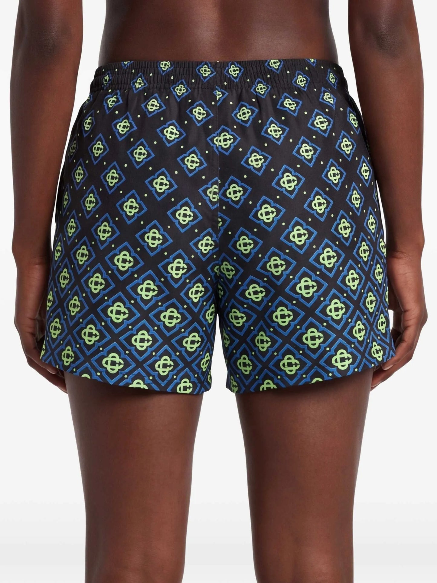 degrade monogram-print swim shorts