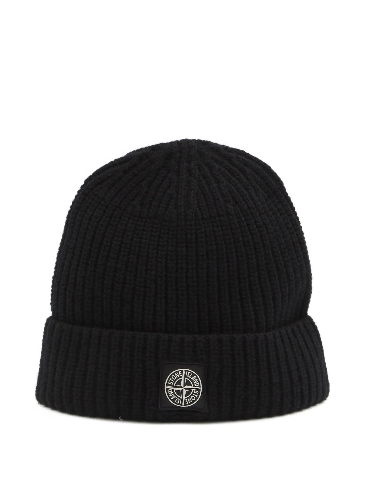 ribbed-knit logo beanie