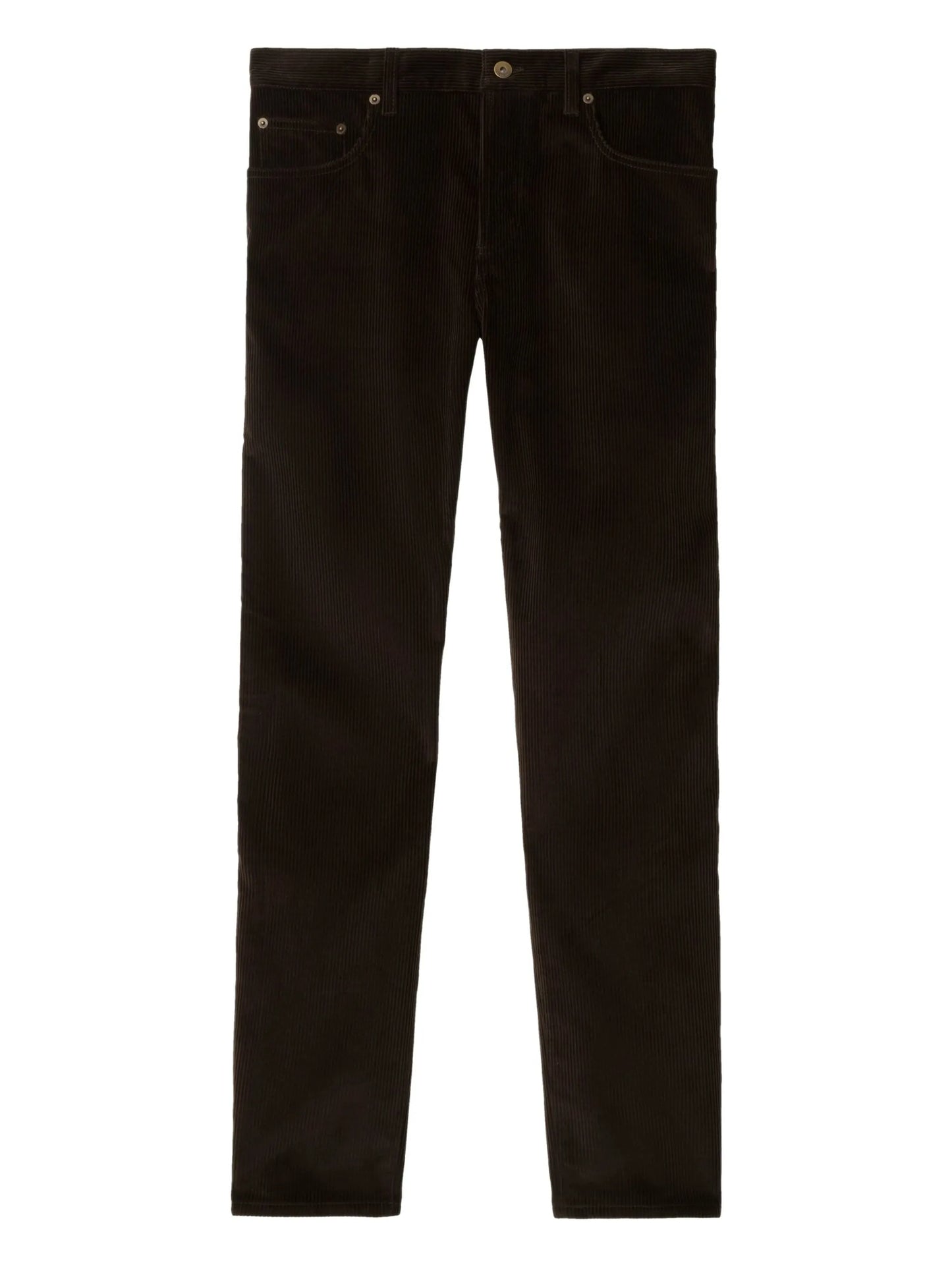corduroy straight-leg trousers