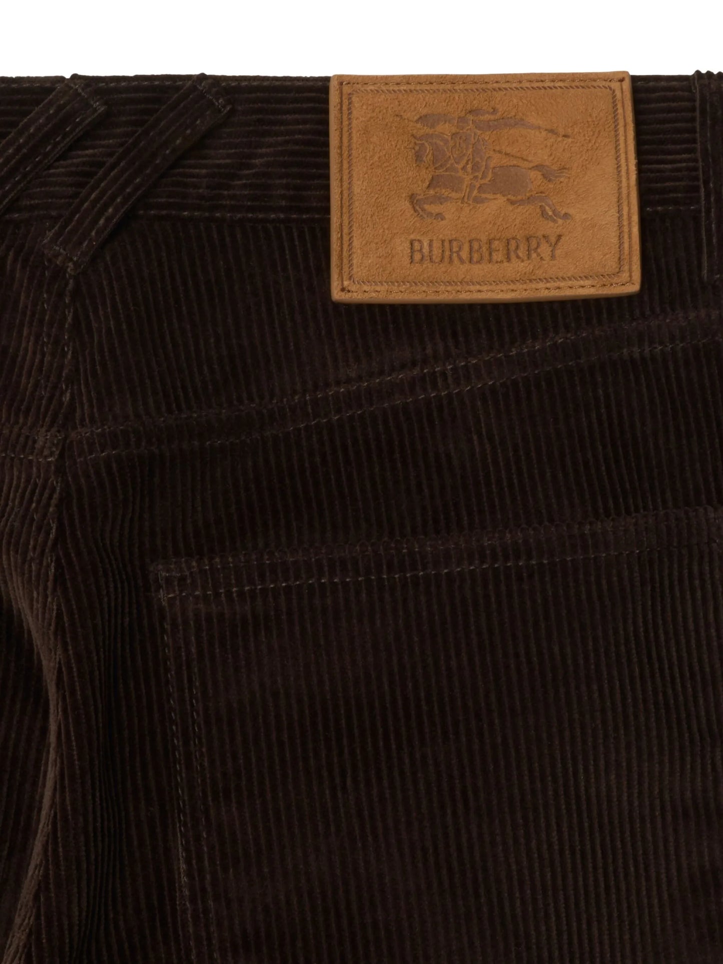 corduroy straight-leg trousers