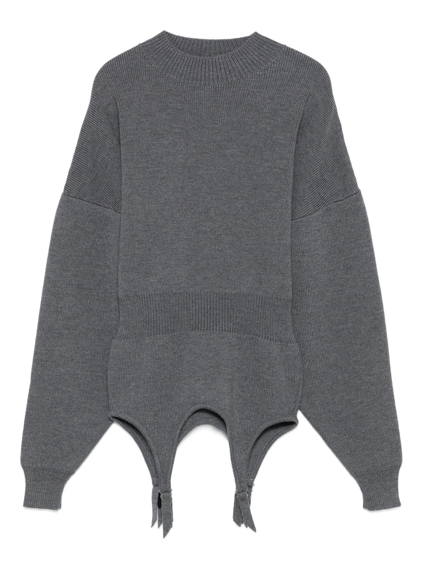 mock-neck long-sleeve pullover
