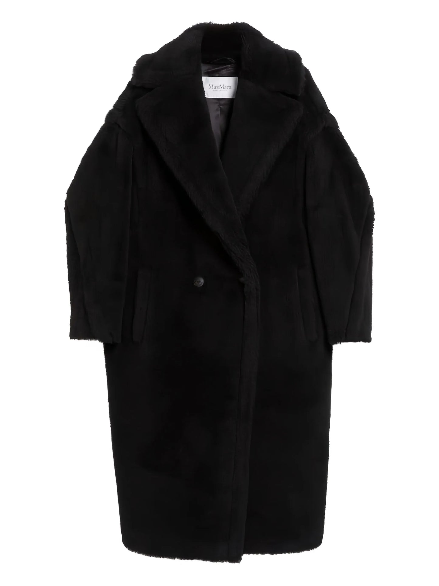 Teddy fleece-collar coat