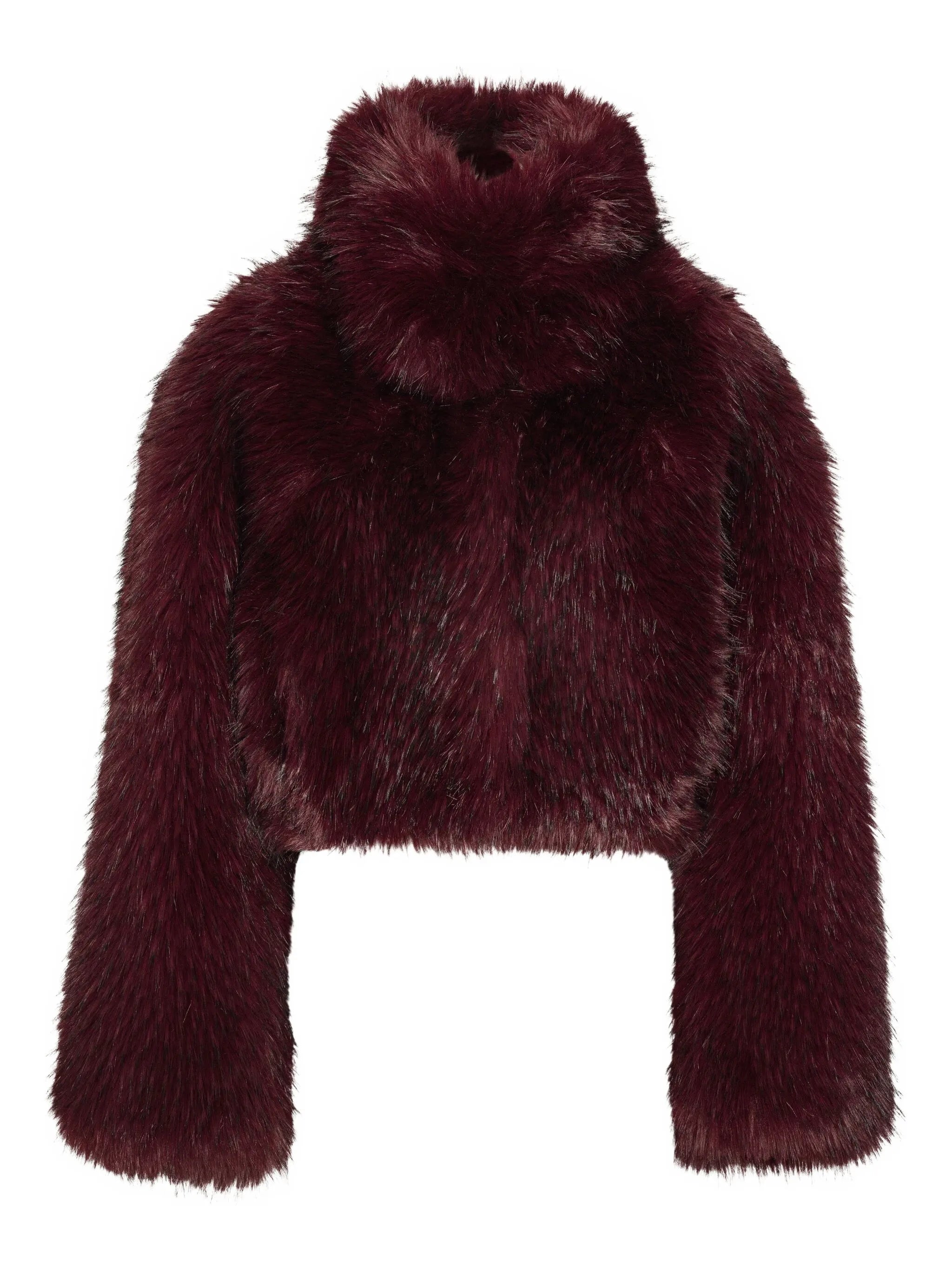 high-neck cropped jacket
