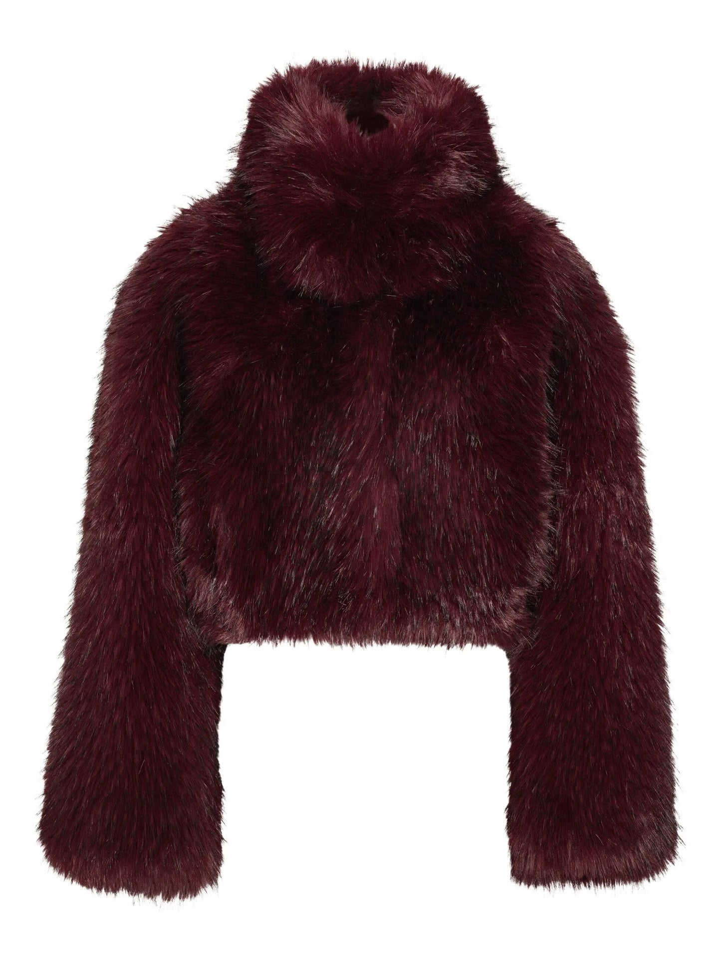 high-neck cropped jacket