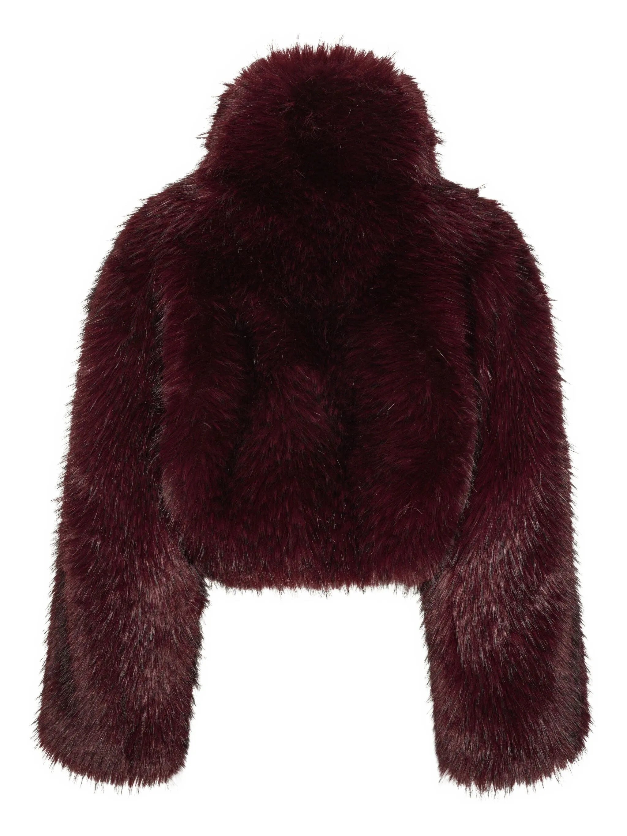 high-neck cropped jacket