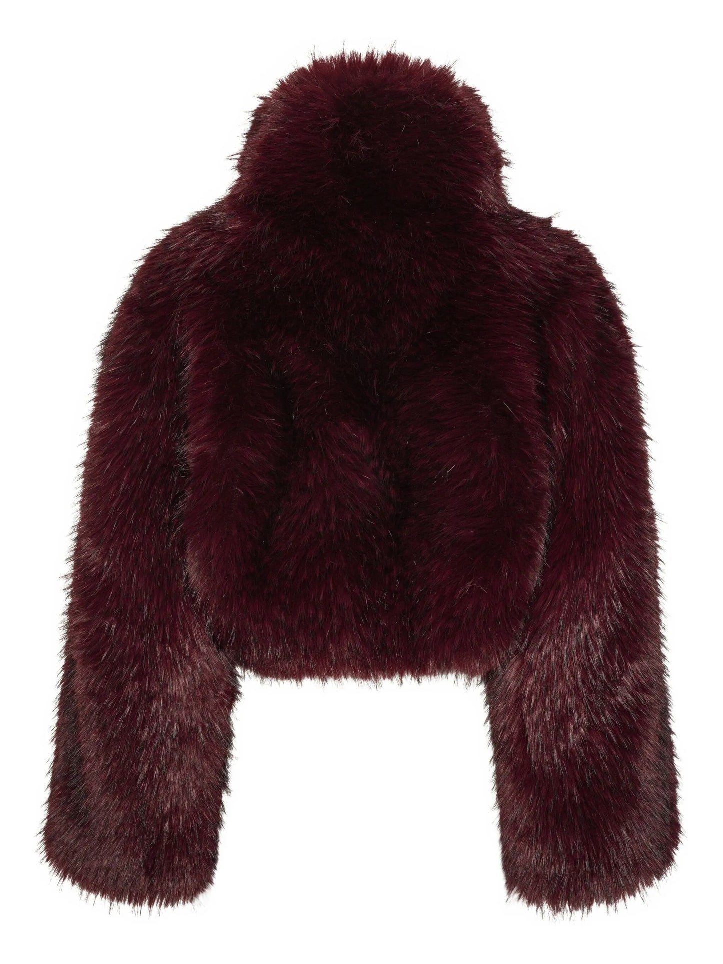 high-neck cropped jacket