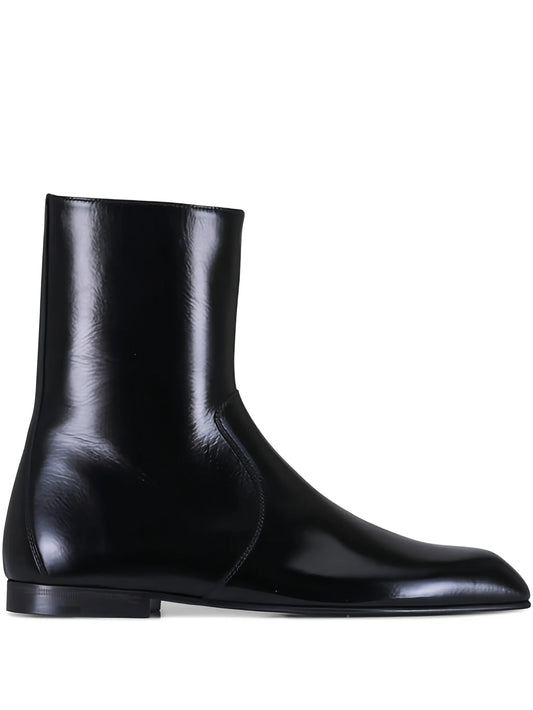 Colt ankle zip leather boots