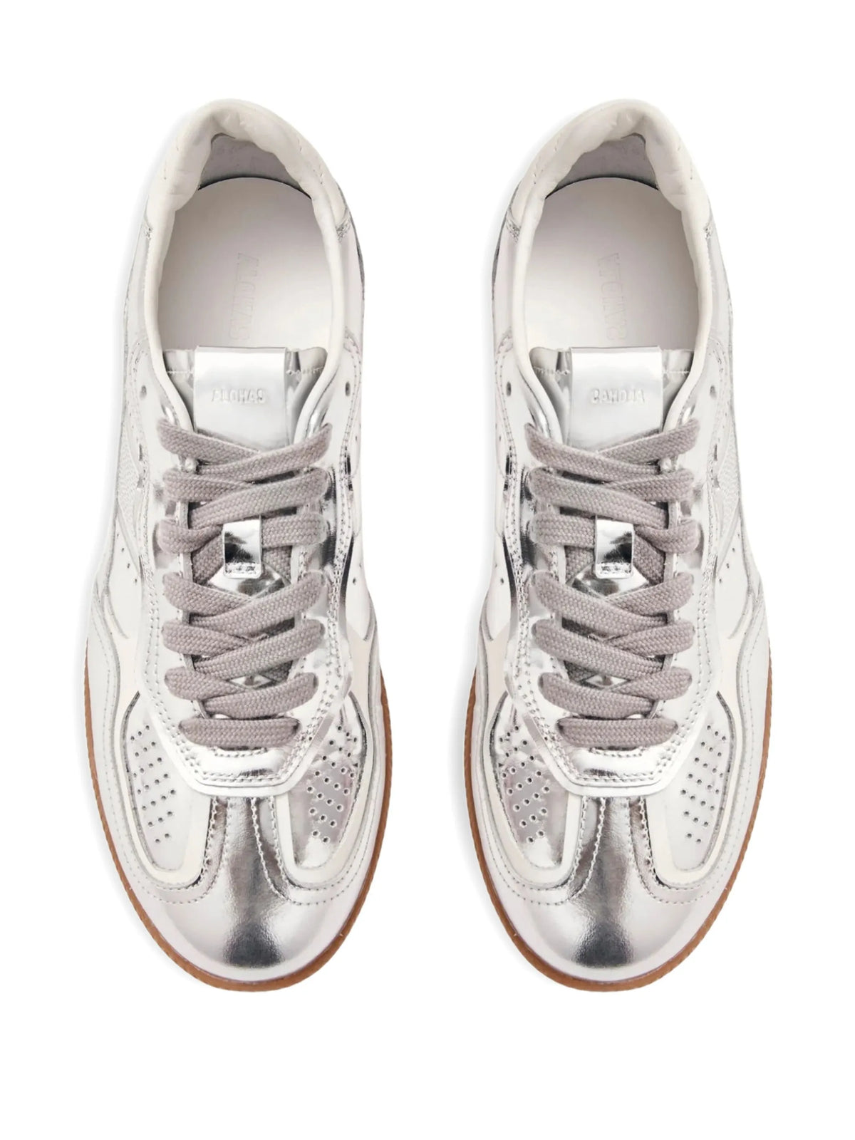 Tb.490 Rife shimmer cream leather sneakers