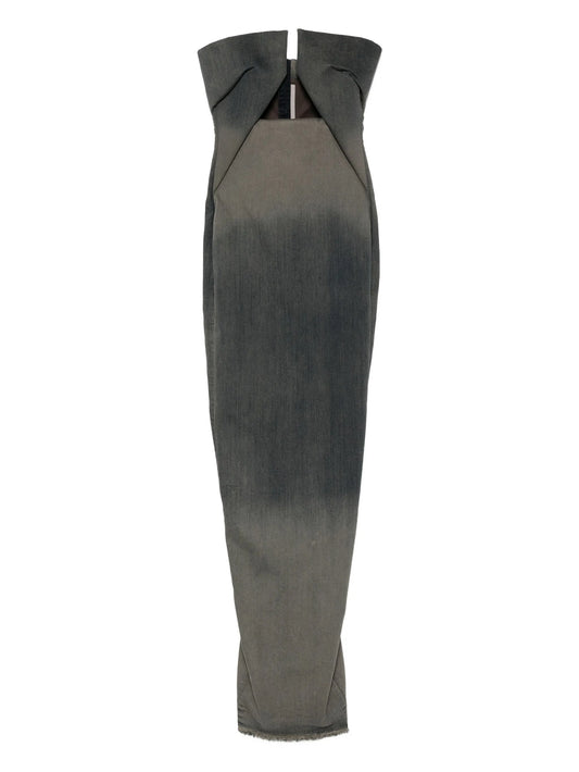 cut-out strapless dress