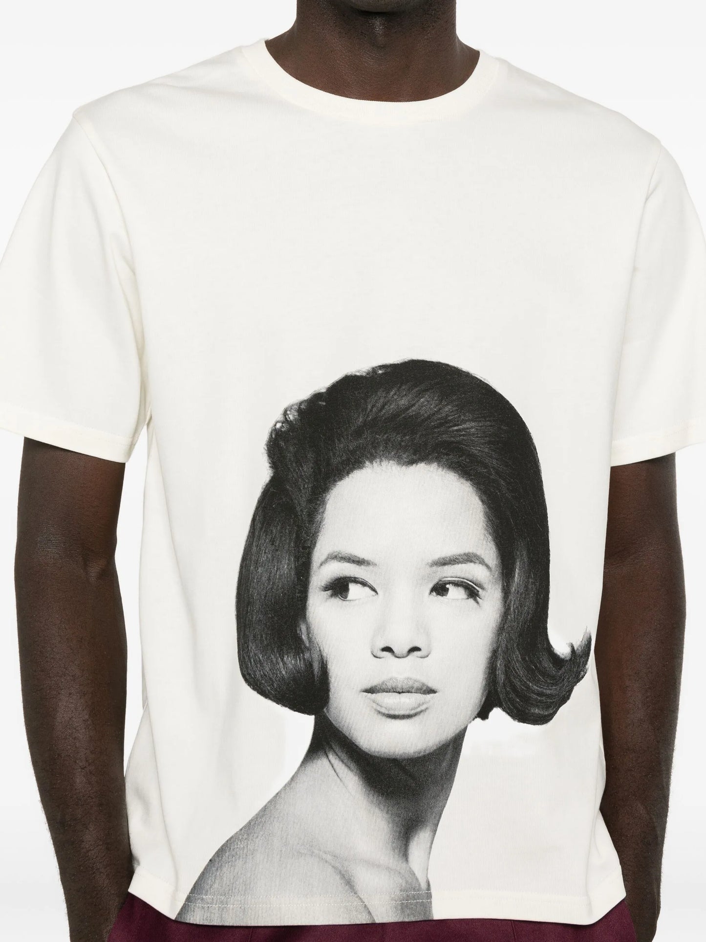 portrait-print T-shirt