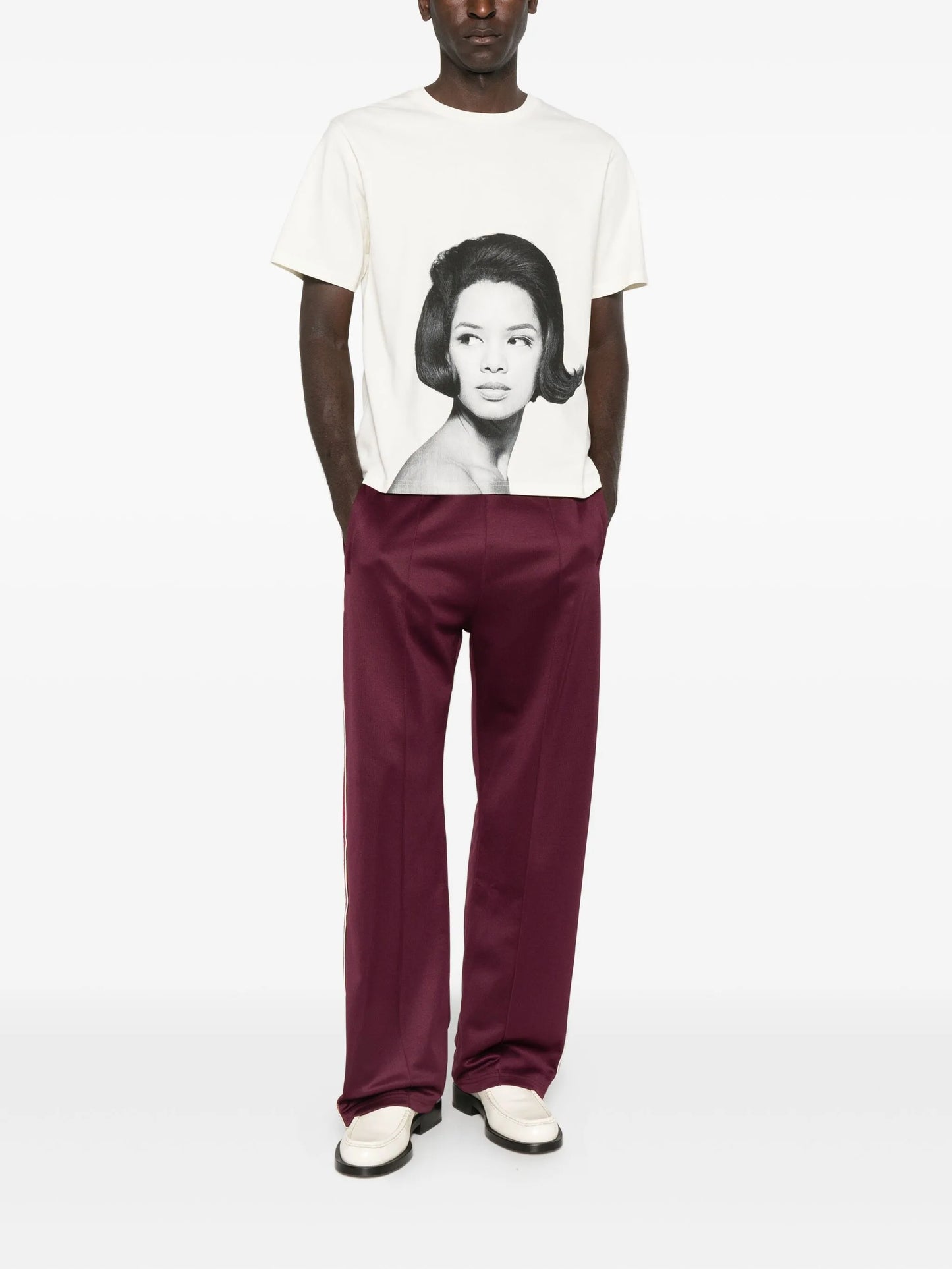 portrait-print T-shirt