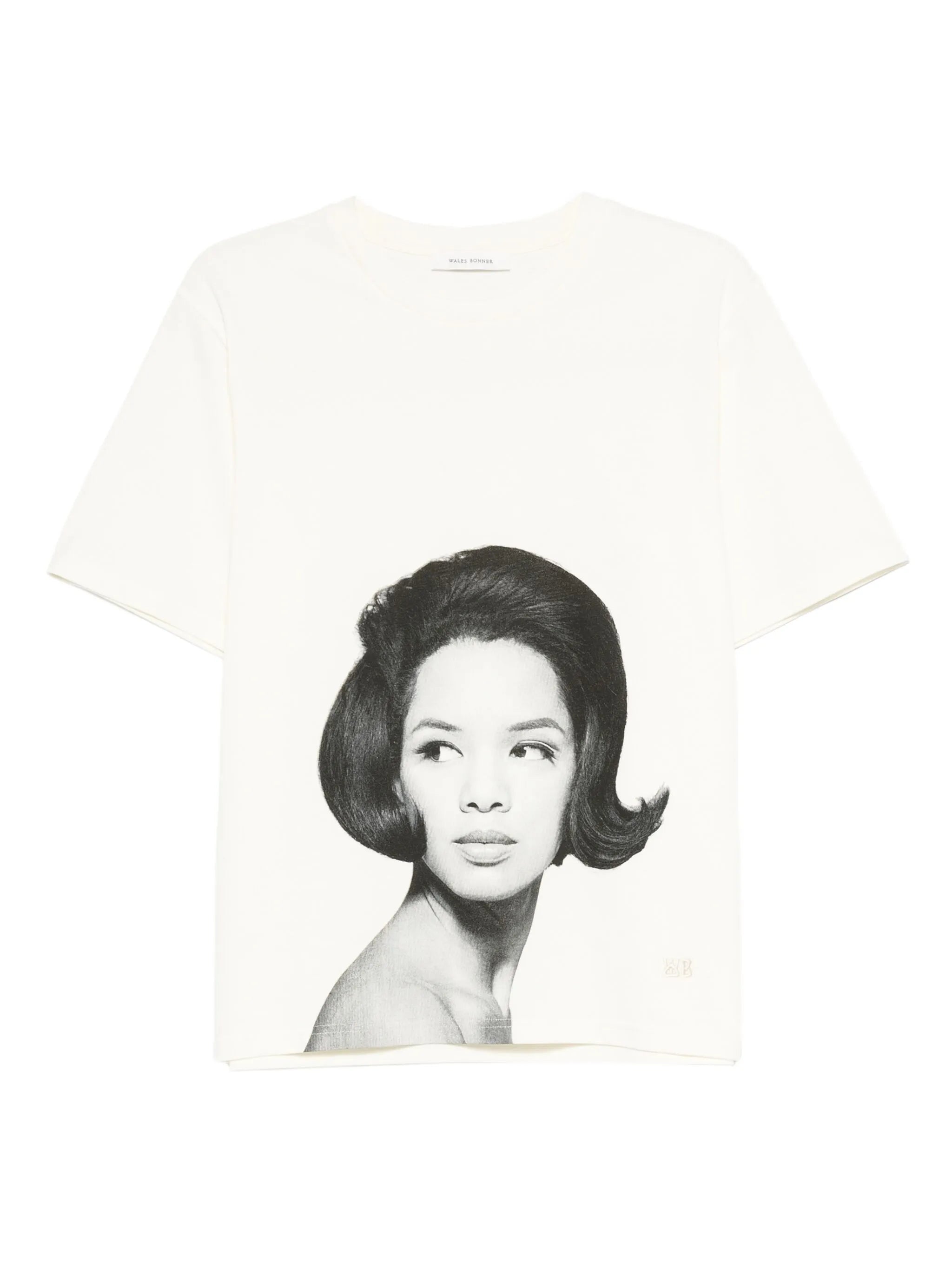portrait-print T-shirt