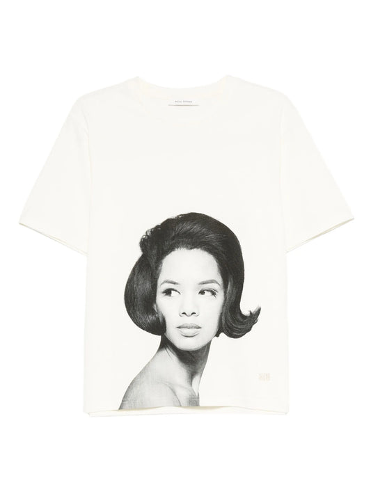 portrait-print T-shirt