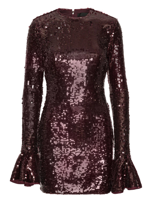 sequin-embellishment mini dress