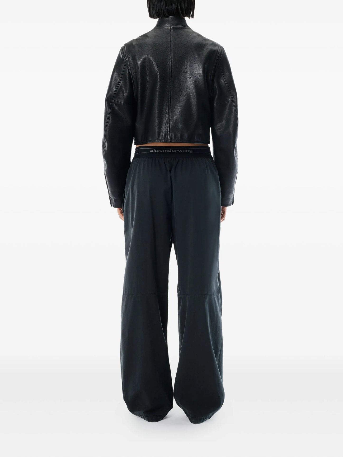 mid-rise logo trousers