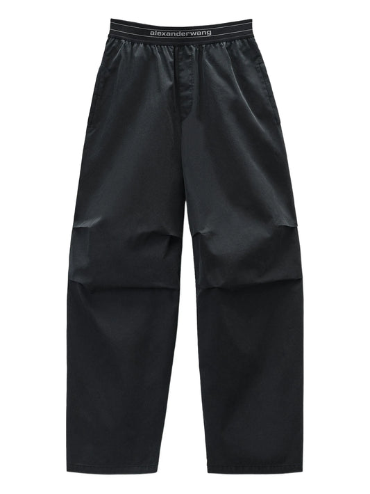 logo-waistband trousers