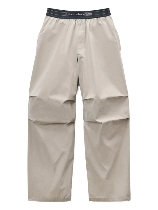 mid-rise logo trousers