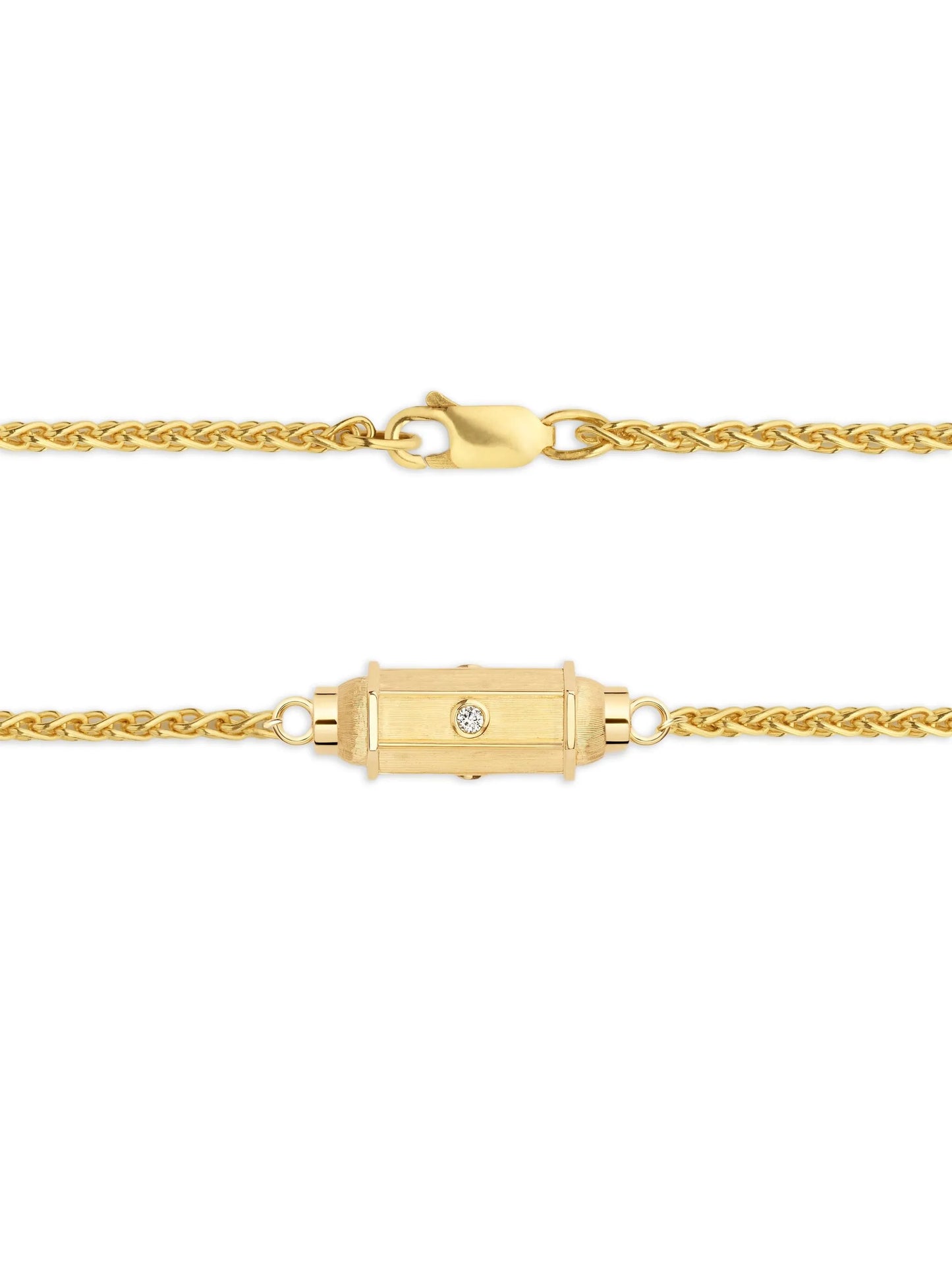 18K yellow gold micro Coco diamond bracelet