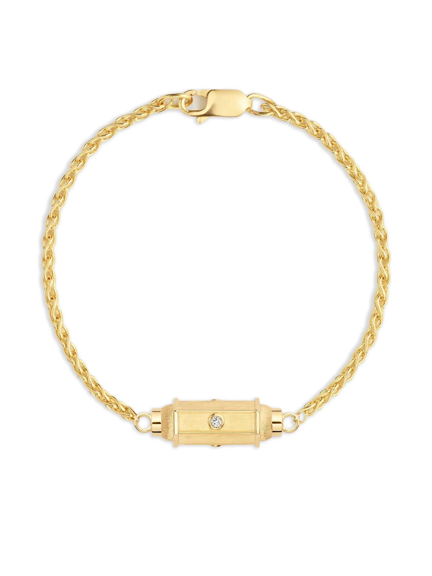 18K yellow gold micro Coco diamond bracelet