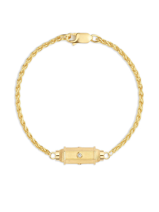 18K yellow gold micro Coco diamond bracelet