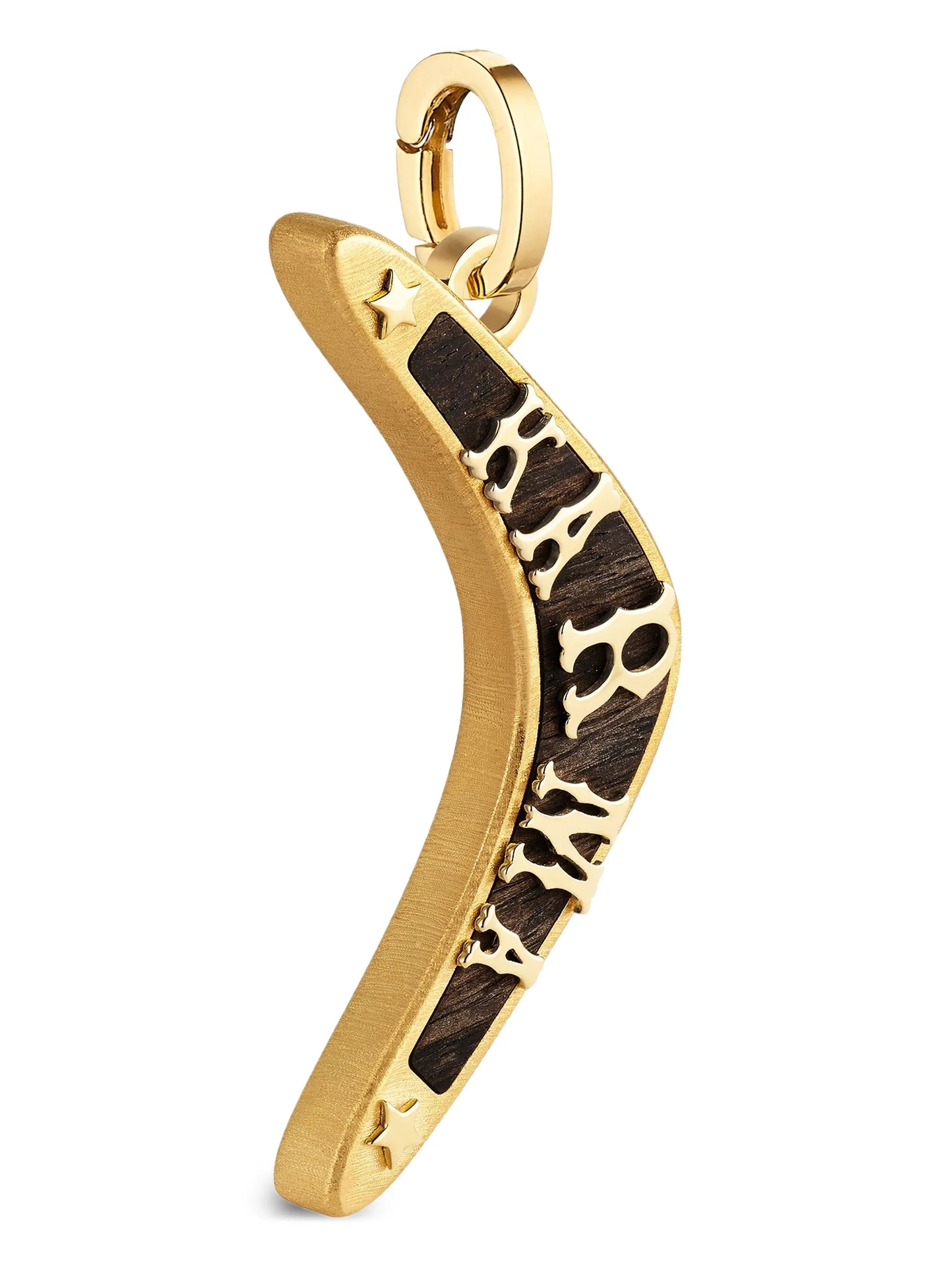 18K yellow gold Ebony Karma pendant