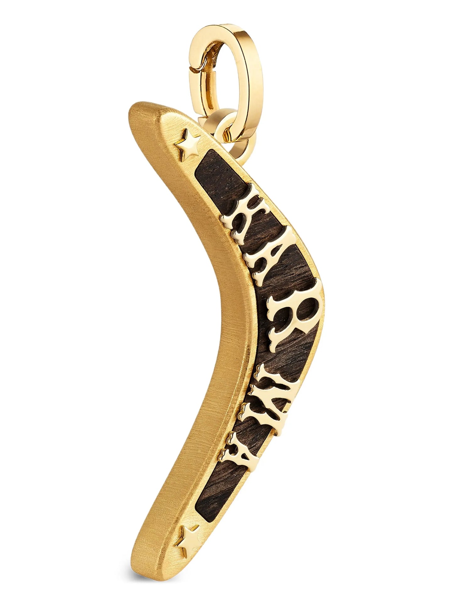 18K yellow gold Ebony Karma pendant