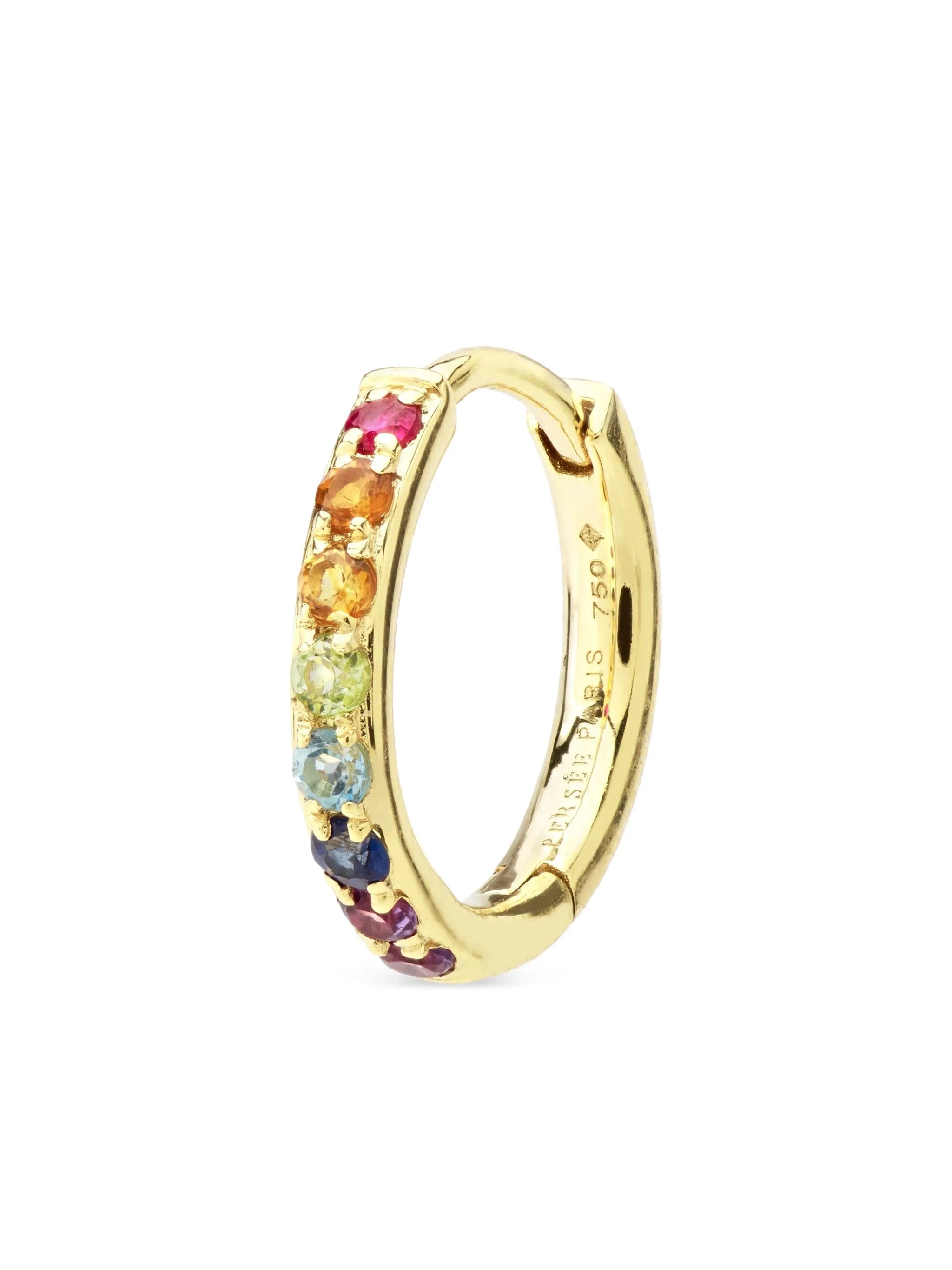 18CT yellow gold diamond single earring