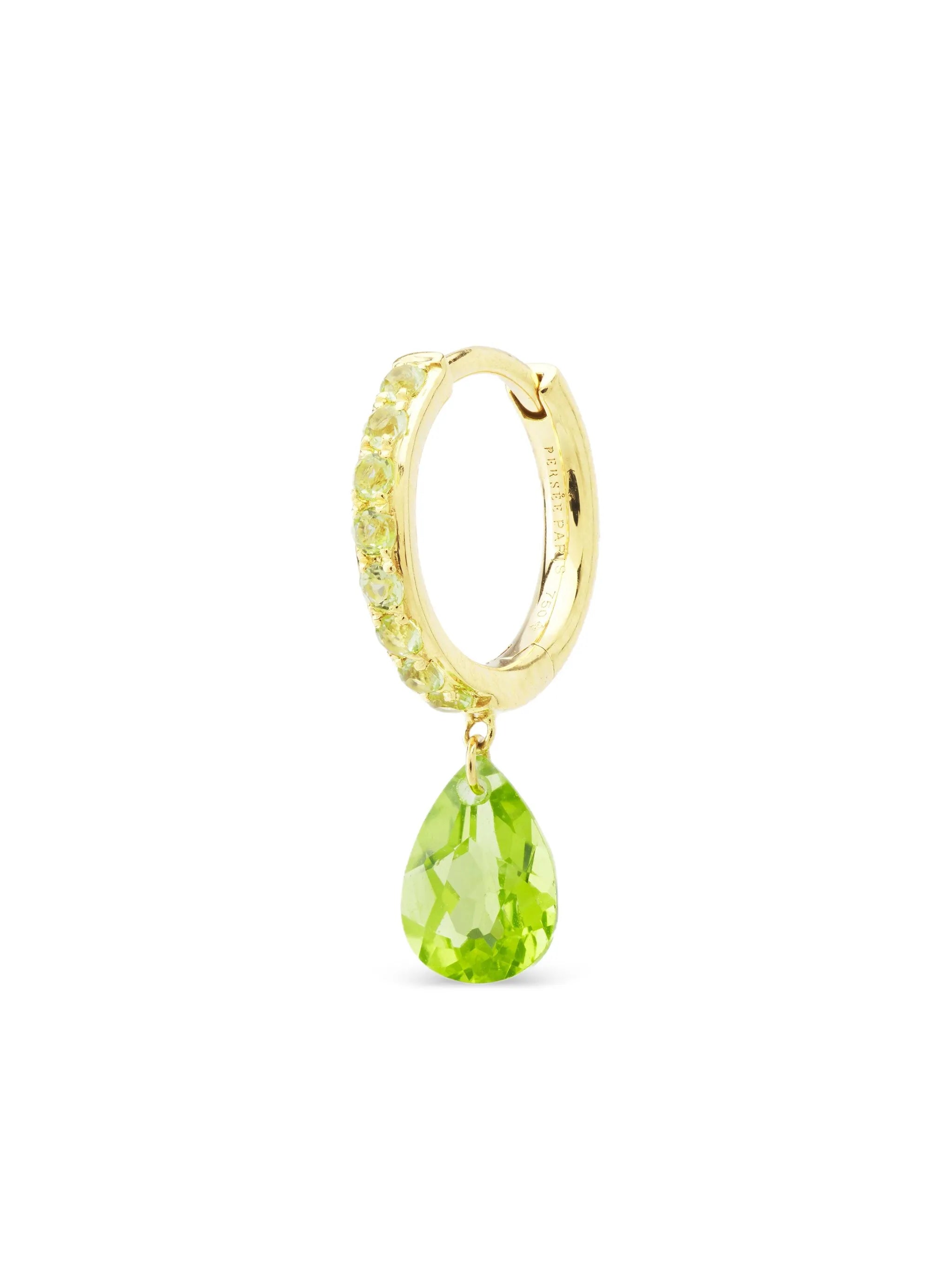 18CT yellow gold diamond single earring