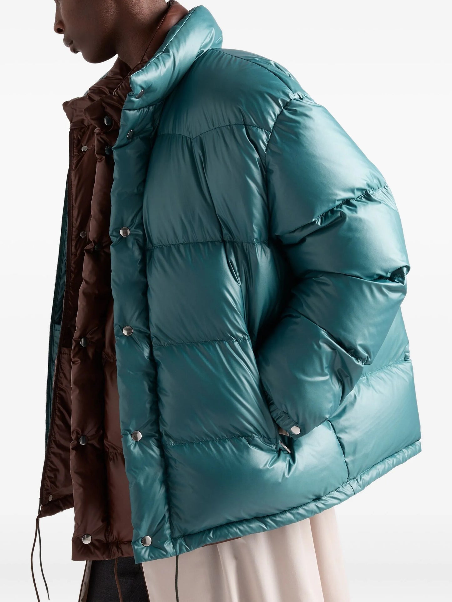 triangle-logo padded jacket