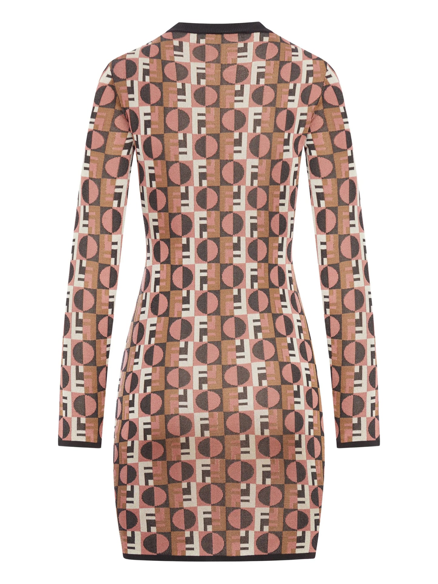 Optical geometric day dress