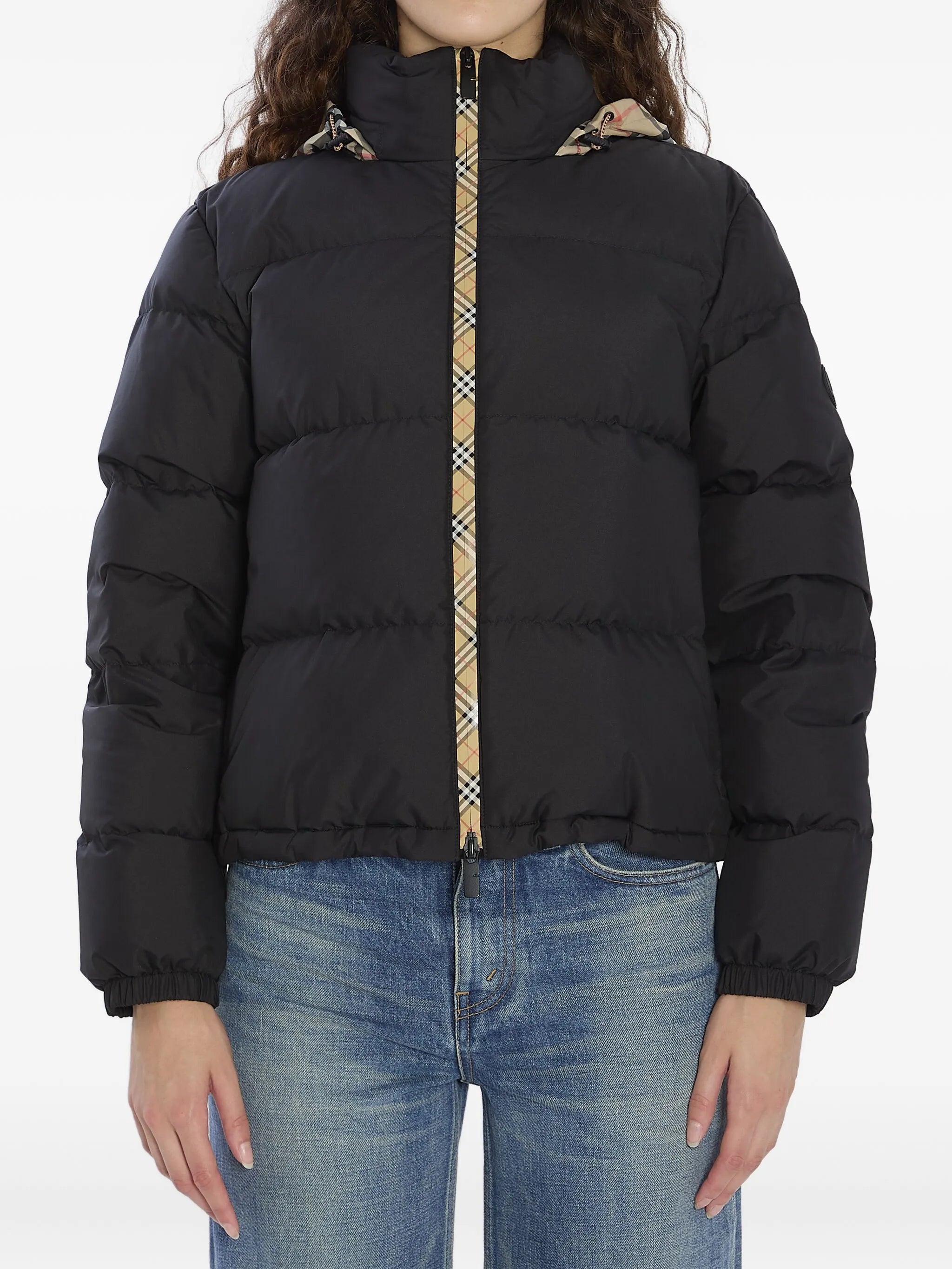 Checker-tape Ambleside puffer jacket