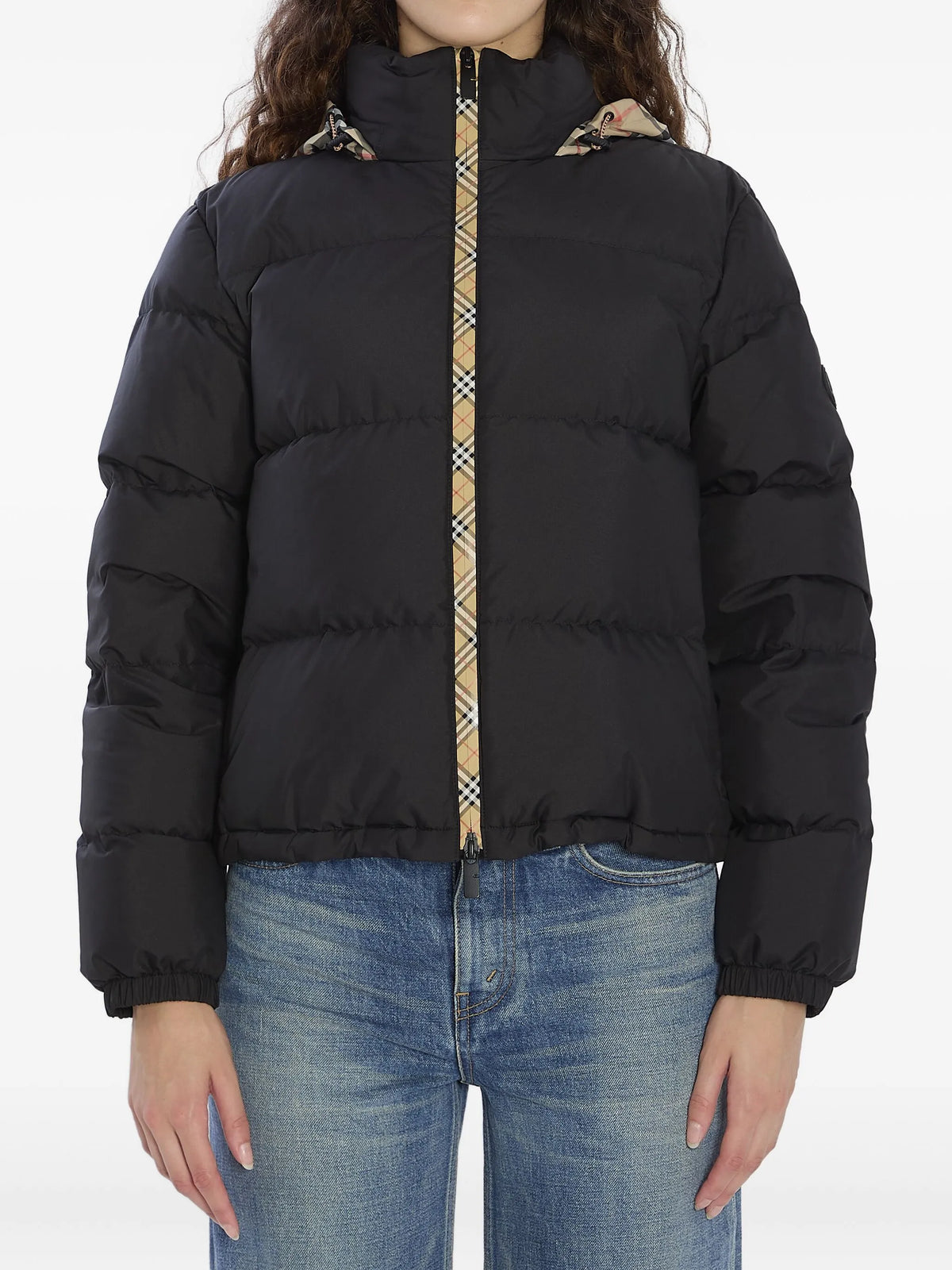 Checker-tape Ambleside puffer jacket