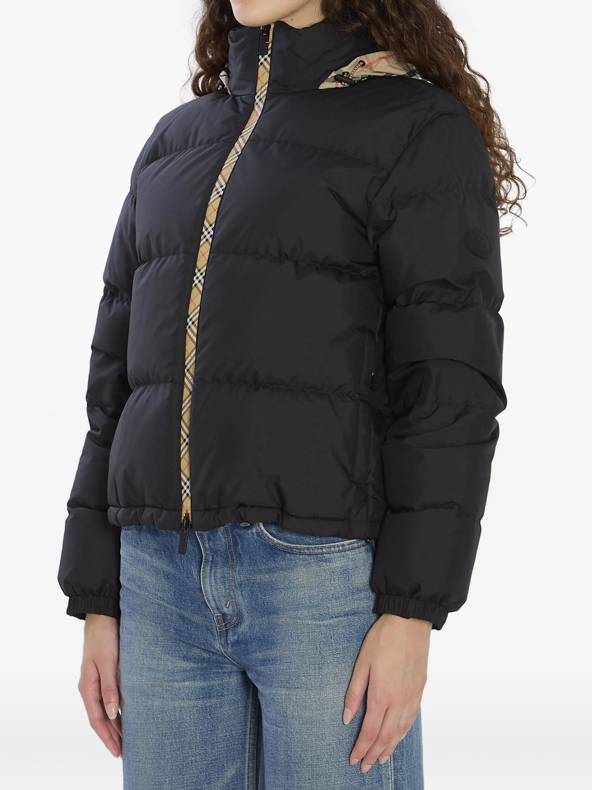 Checker-tape Ambleside puffer jacket