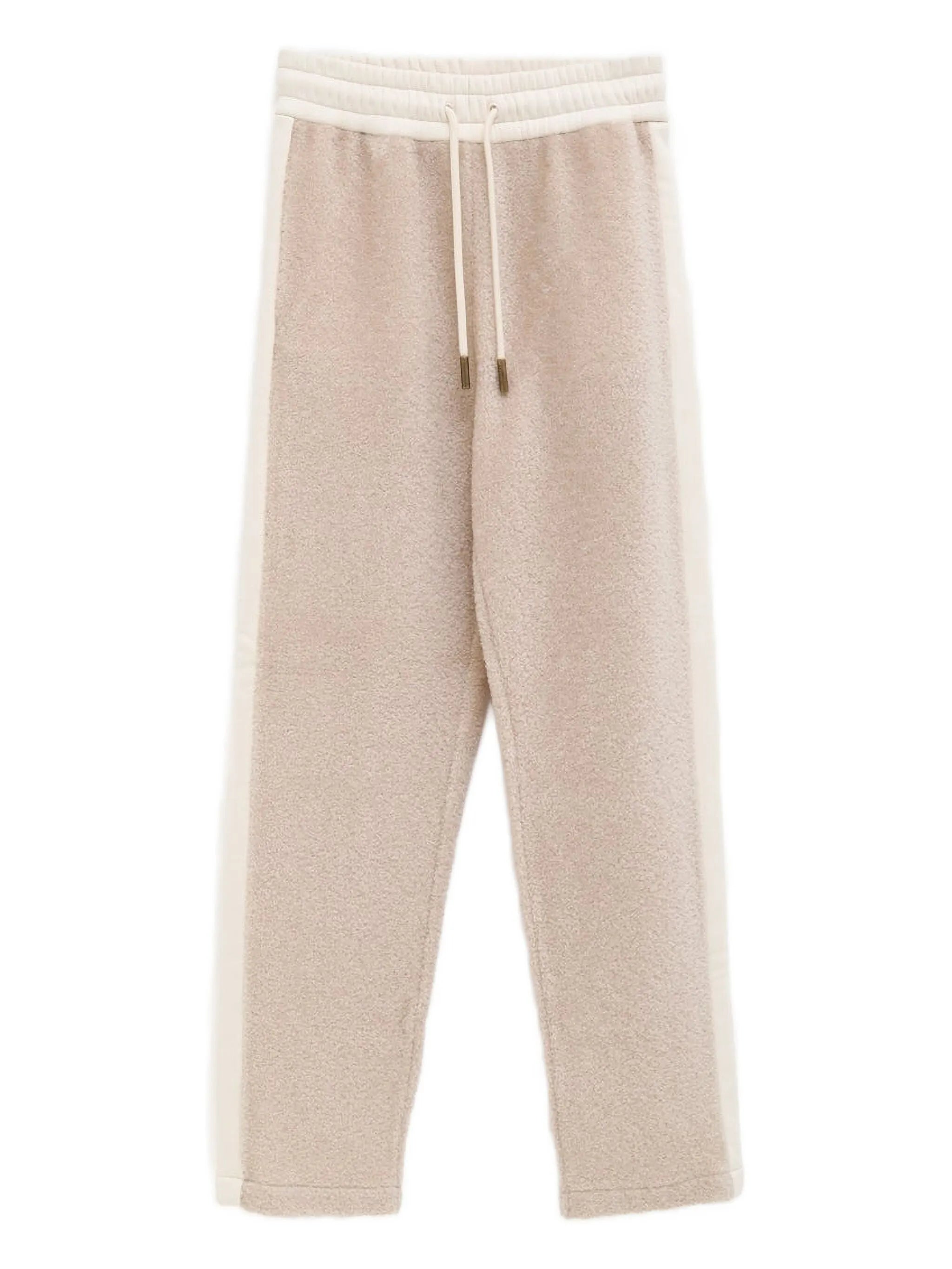 drawstring side stripe pants