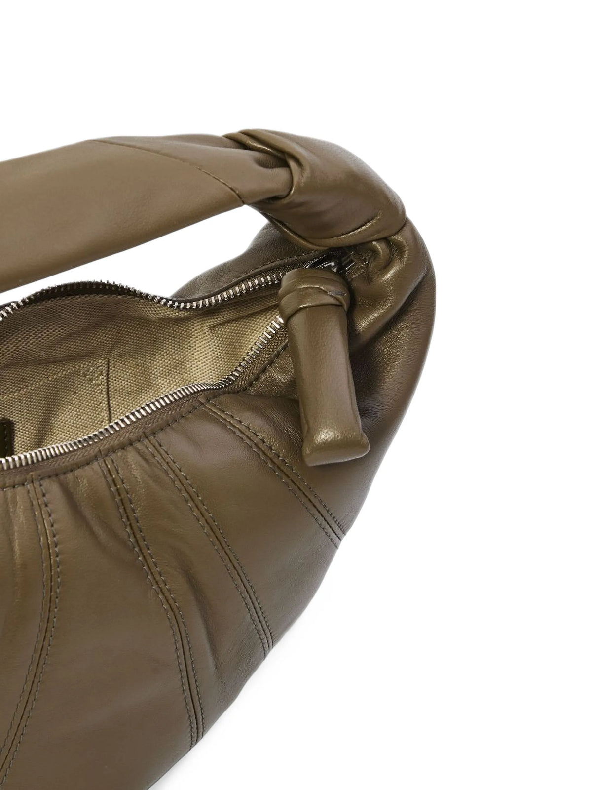 mini Fortune Croissant bag in leather