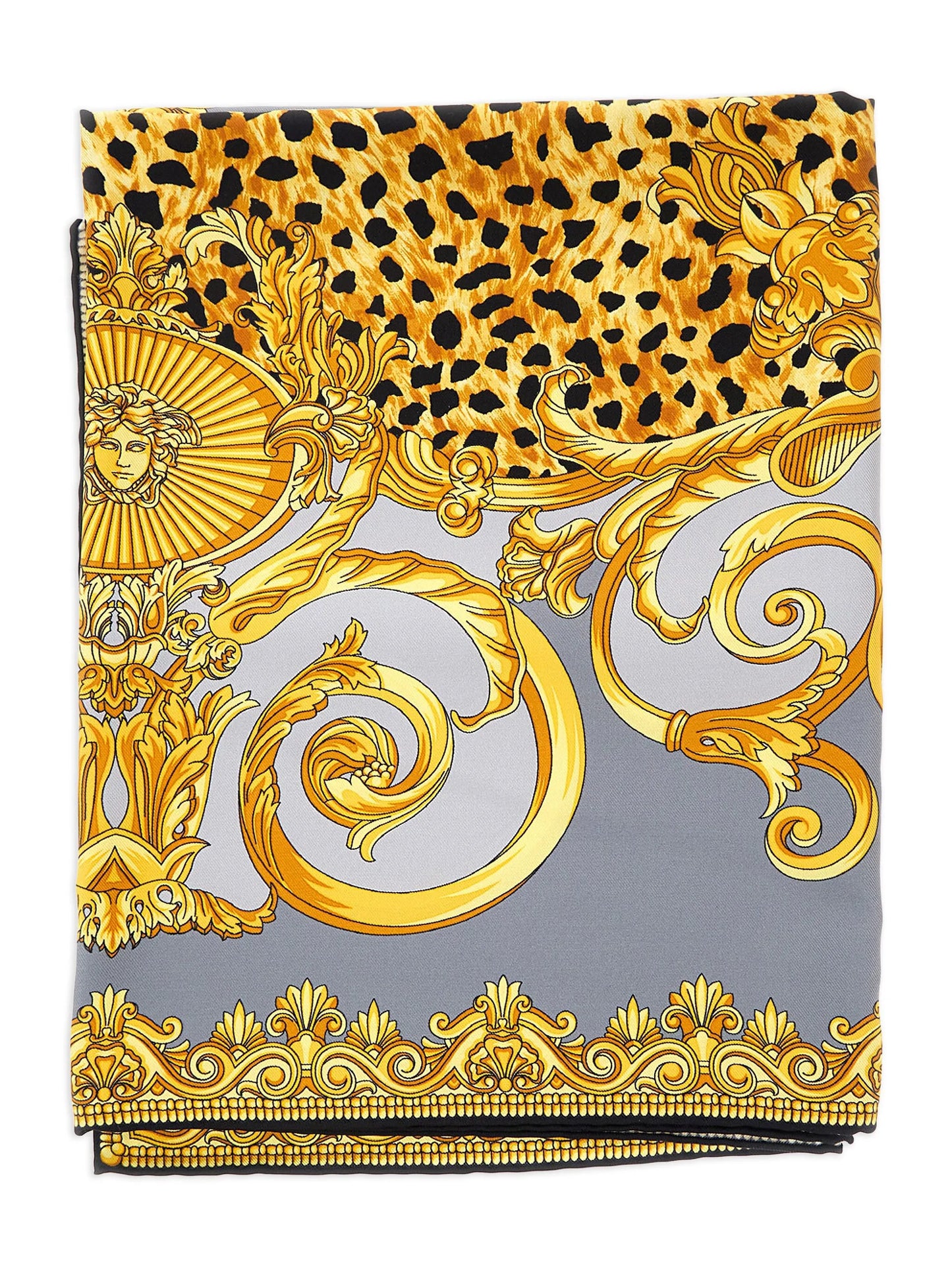 baroque-cheetah silk scarf