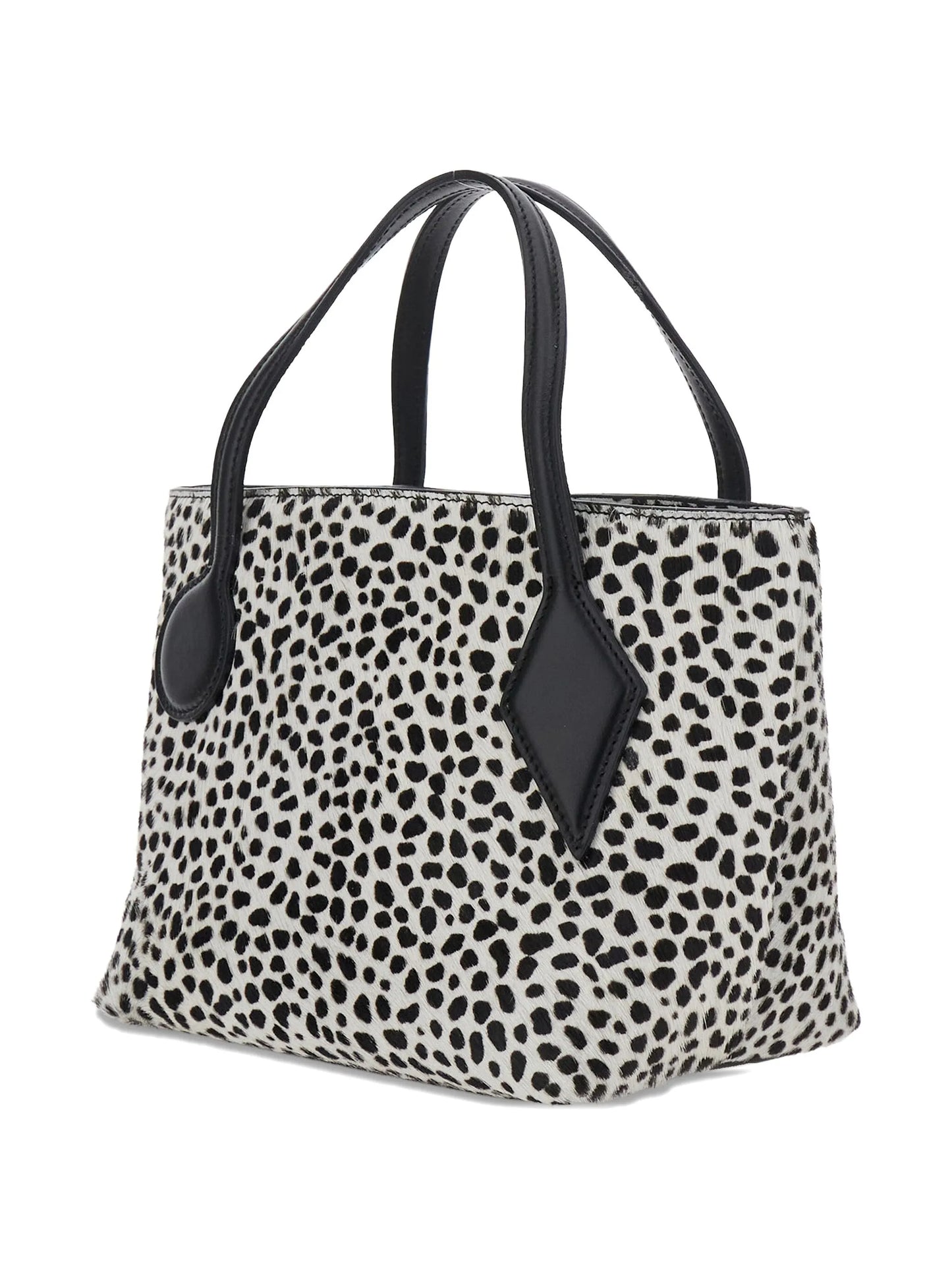 mini dalmatian-print tote bag