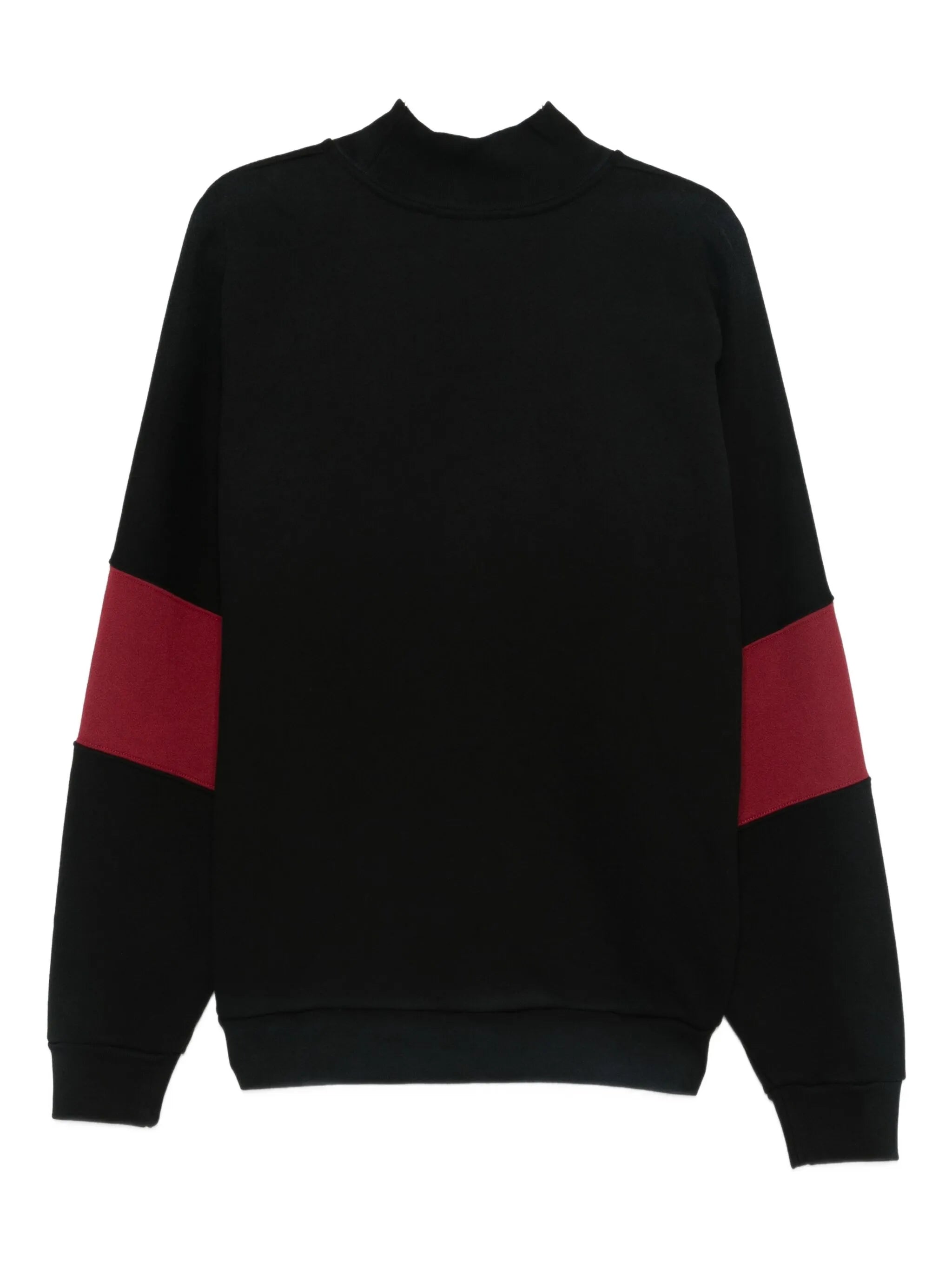 colourblock mock-neck sweater
