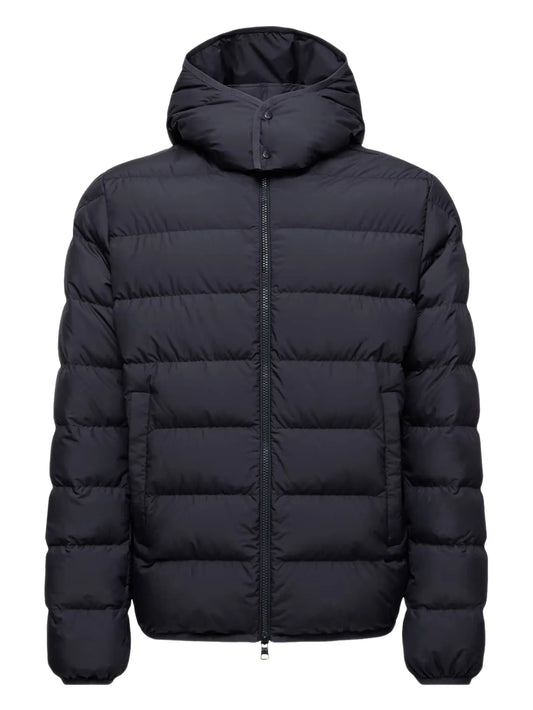 hooded quilted jacket