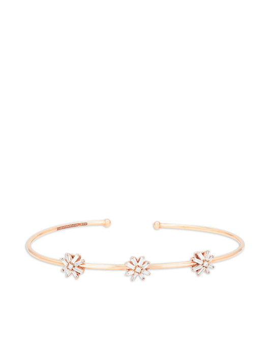 18K yellow gold diamond bangle