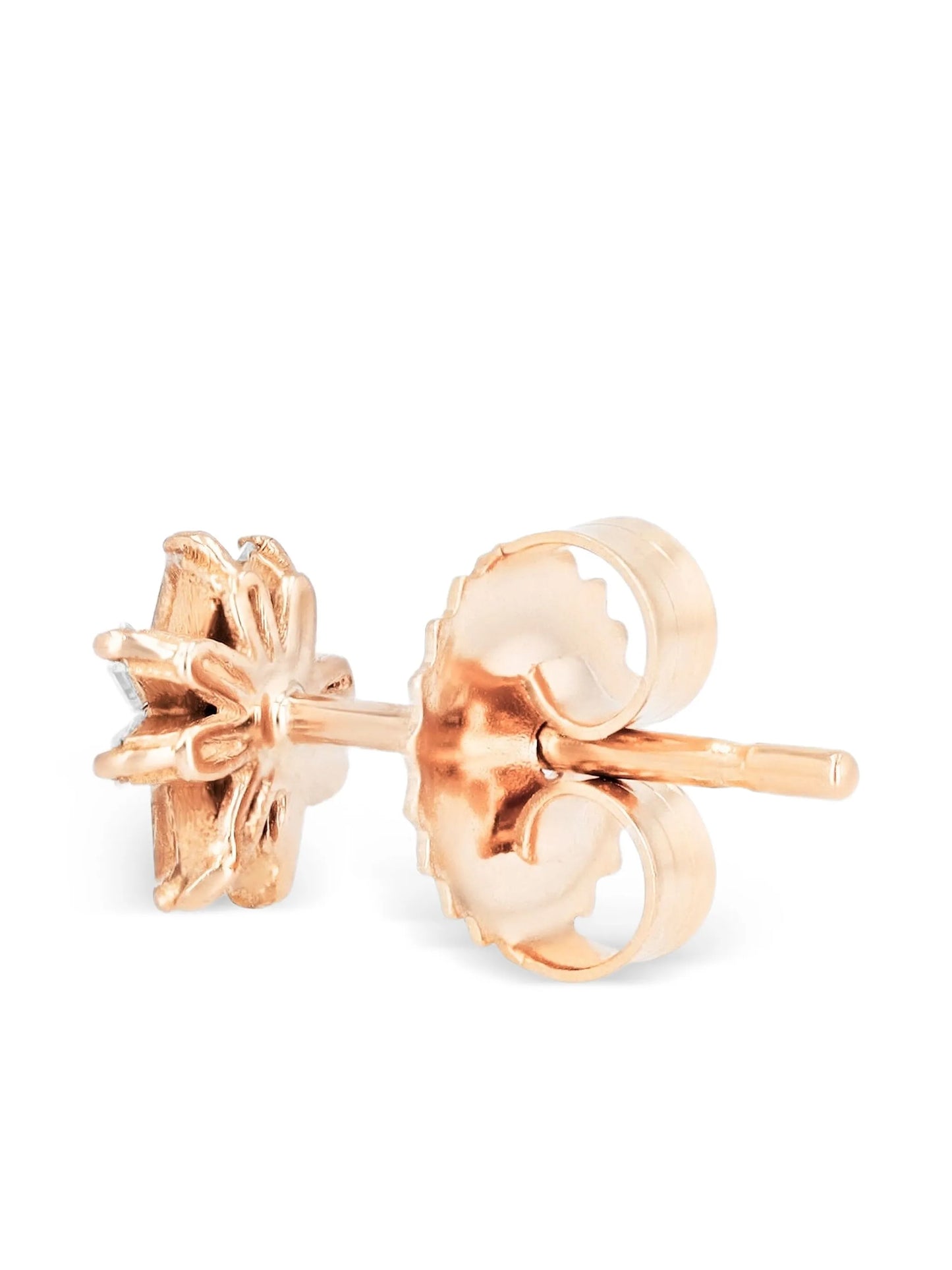 18K rose gold small Starburst diamond studs