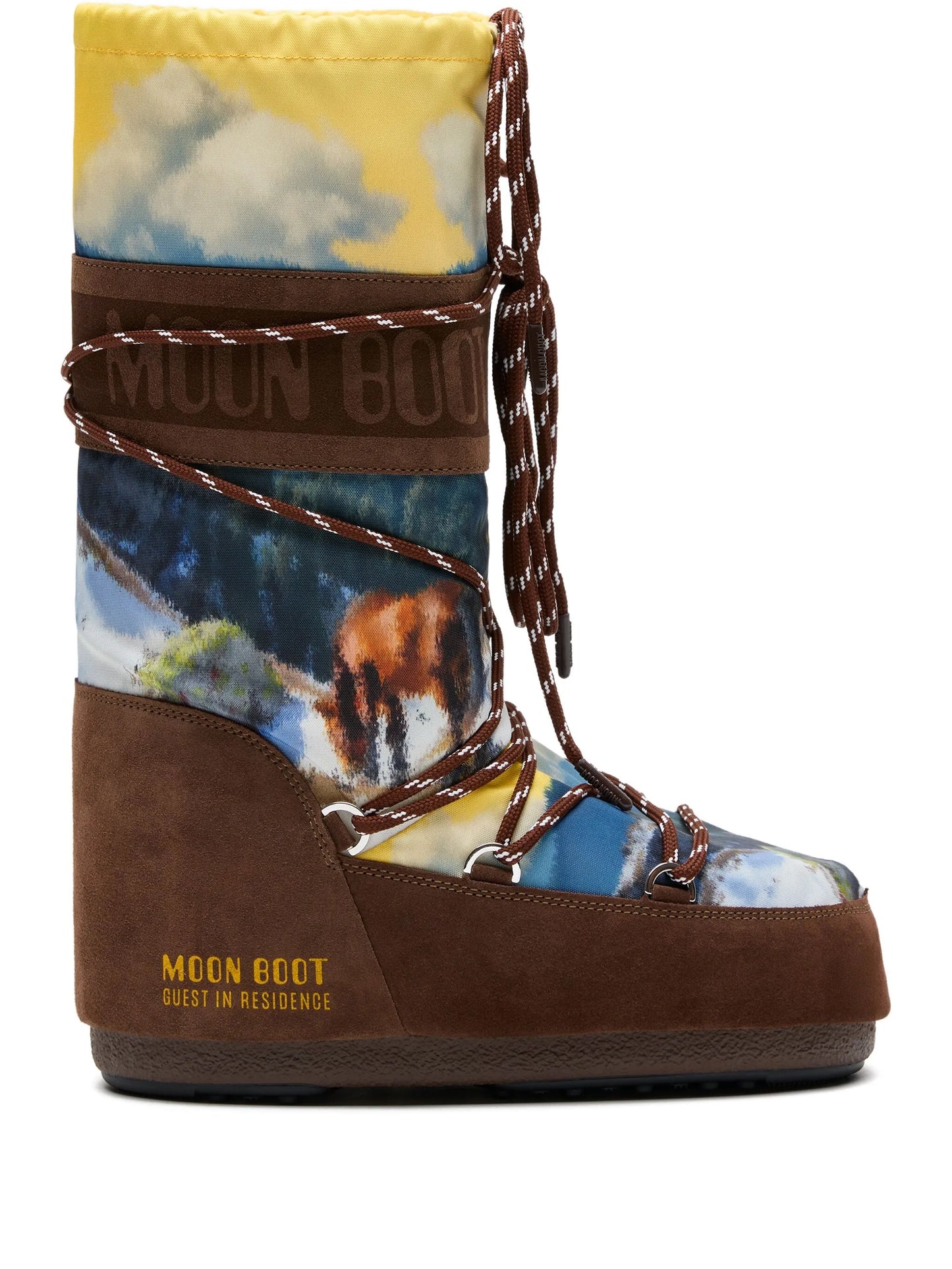 x Guest In Residence Icon landscape-print boots