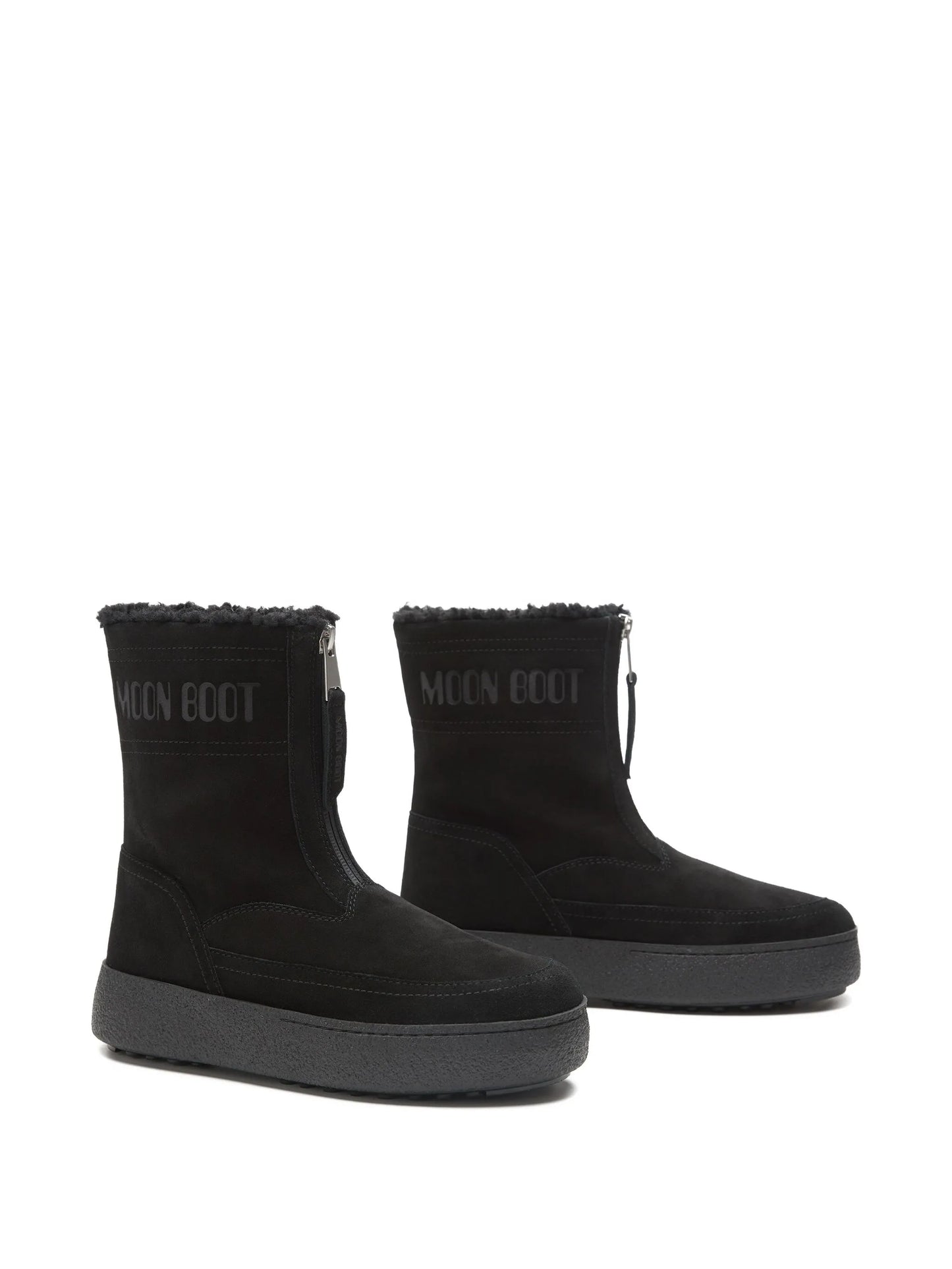 LTrack Lara zip-front shearling boots