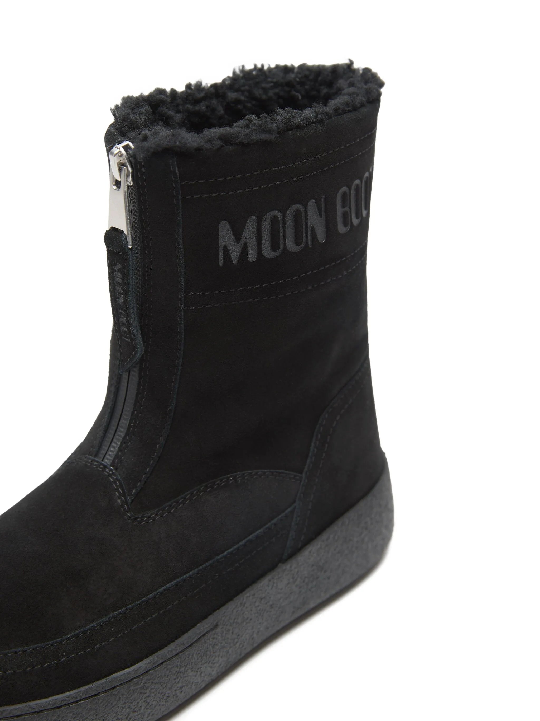 LTrack Lara zip-front shearling boots